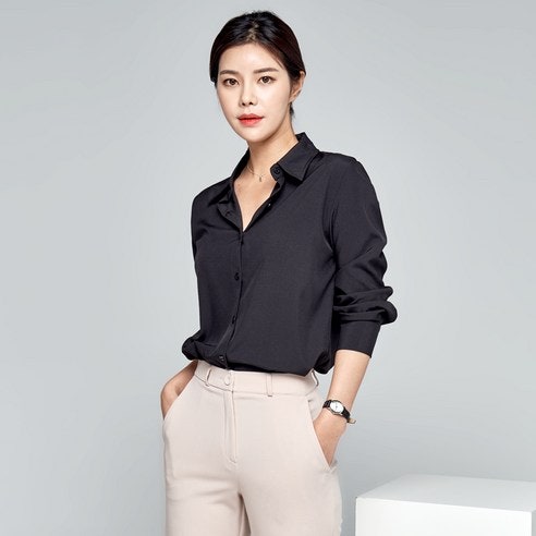 윈디윈디 여성용 링클프리 데일리 베이직 긴팔 셔츠 D08I7_wl3064 하루종일 손이 가는 이유