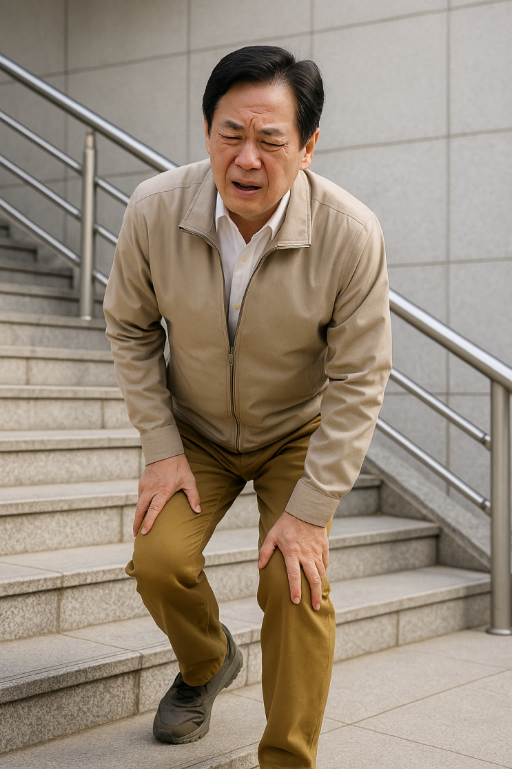 무릎에 힘이 빠진다면? 근감소증 자가 진단으로 확인하세요