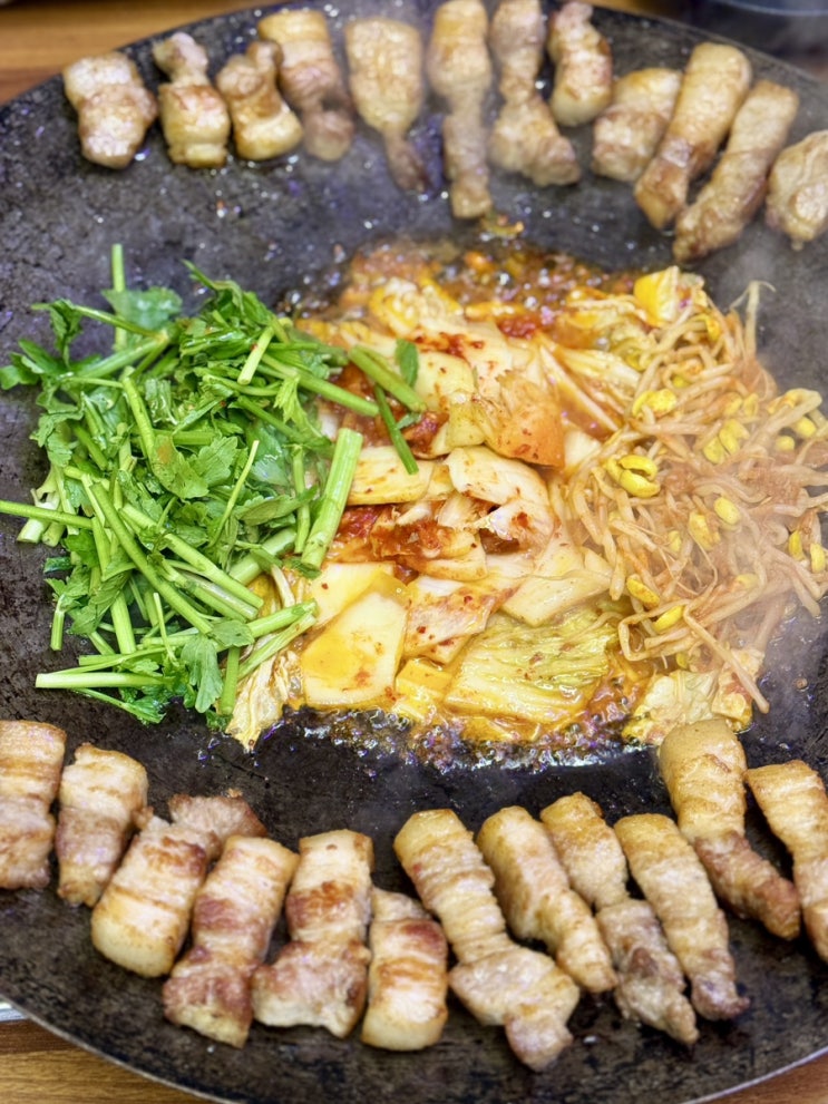  의정부역 맛집 추천 미나리 솥뚜껑 삼겹살 삼솥 의정부 본점