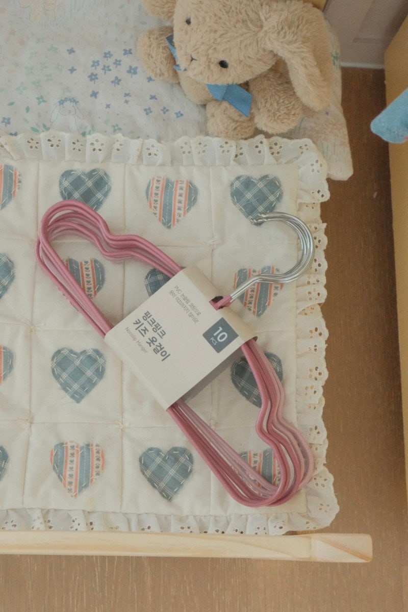 아이 옷장 정리 (키즈옷걸이 논슬립 옷걸이 추천)