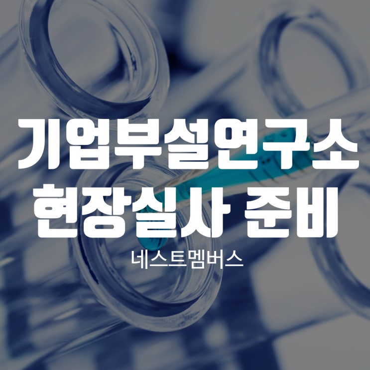  기업부설연구소 현장실사 미리 준비하고 대비하세요