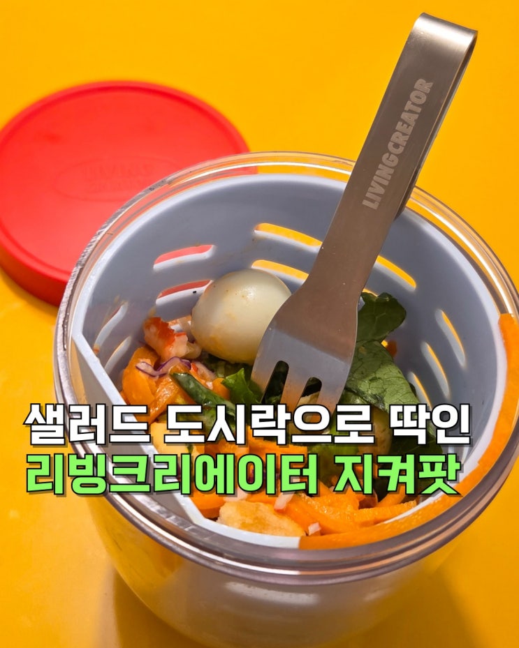  샐러드용기/과일도시락통으로 딱인 리빙크리에이터 지켜팟 후기