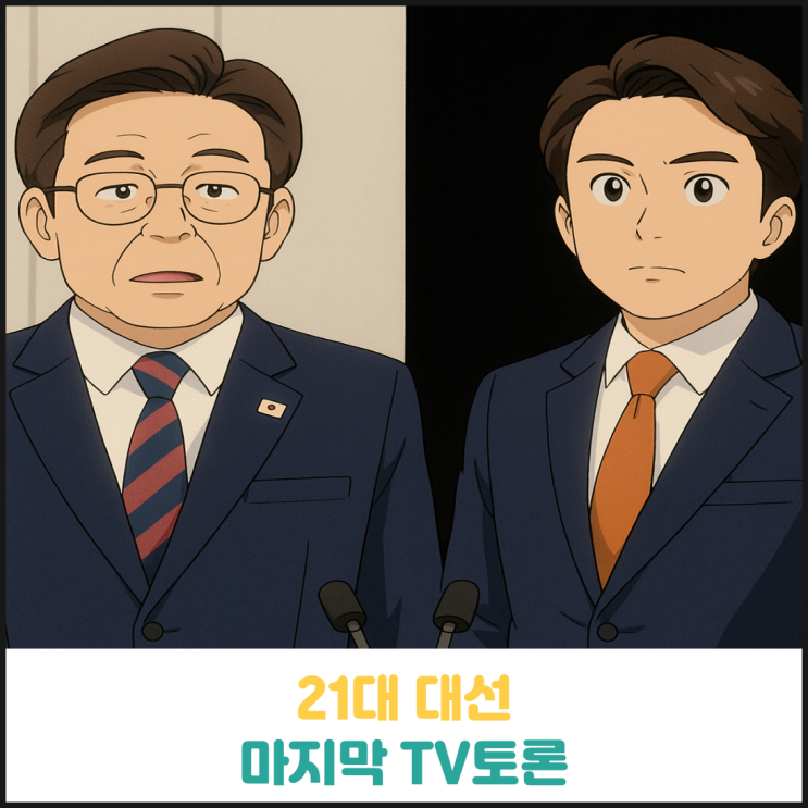 21대 대선 마지막 TV토론 후기 21대 대선 마지막 TV토론 후기