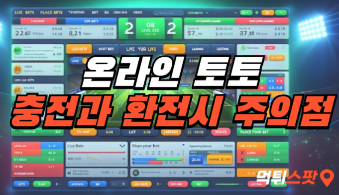  온라인 토토 입금과 출금 시 주의해야 될 점