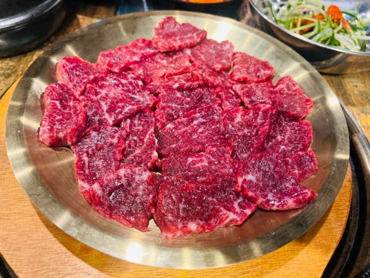  인천논현동맛집_인천논현동 유일하게 당일 도축된 뭉티기를 맛볼 수 있는 가성비 소고기집[우풍당당]