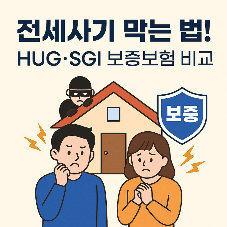  전세사기 막는 법! HUG·SGI 보증보험 완벽 비교