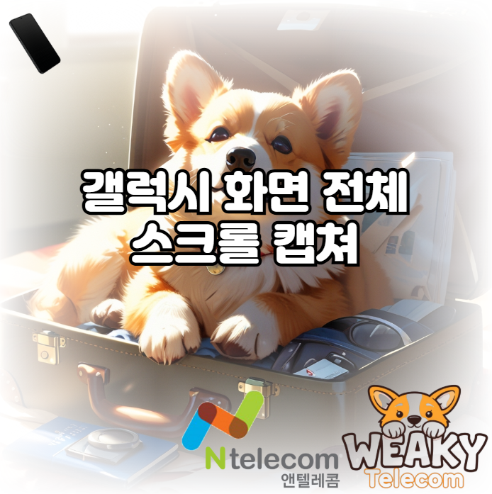  갤럭시 화면 전체를 스크롤 캡처하는 방법을 알고 싶다면?