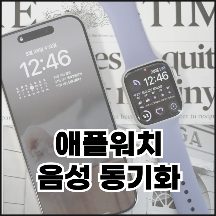  애플워치 녹음 동기화 설정 및 음성 메모 옮기기