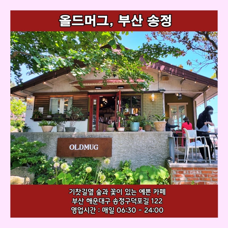  [부산] 기찻길옆 숲과 꽃이 있는 예쁜 카페 '올드머그'