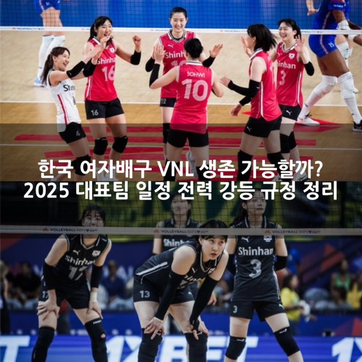 <b>여자배구 VNL</b> 생존 가능할까? 2025 대표팀 일정 전력 <b>강등</b>... 