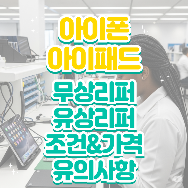 아이폰/아이패드 리퍼? 무상부터 유상까지 2025년 최신 완벽 가이드!