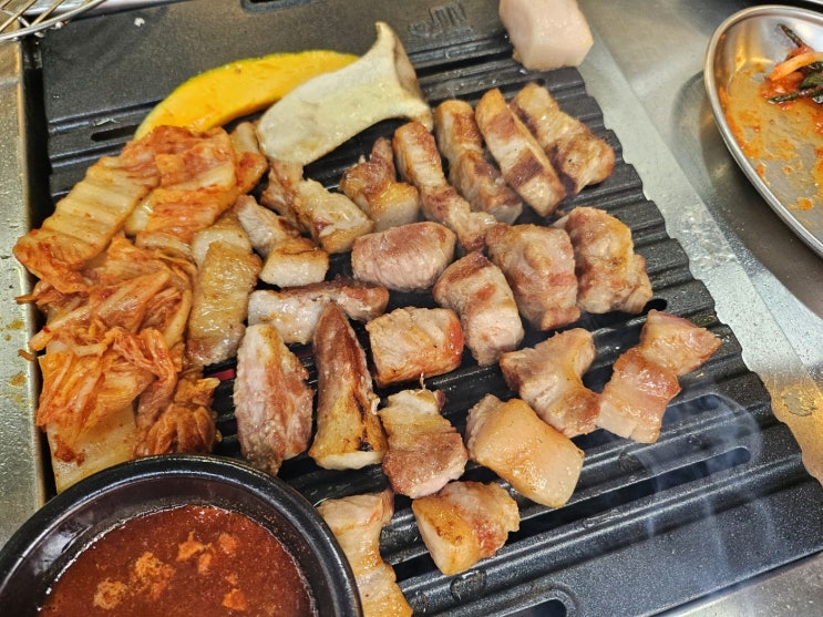  인천 동암역 삼겹살 맛집 뭉텅 부평 십정동 고기집