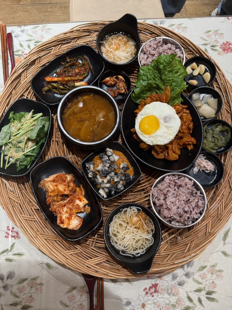 광주 롯데백화점맛집 남도쌈밥 후기