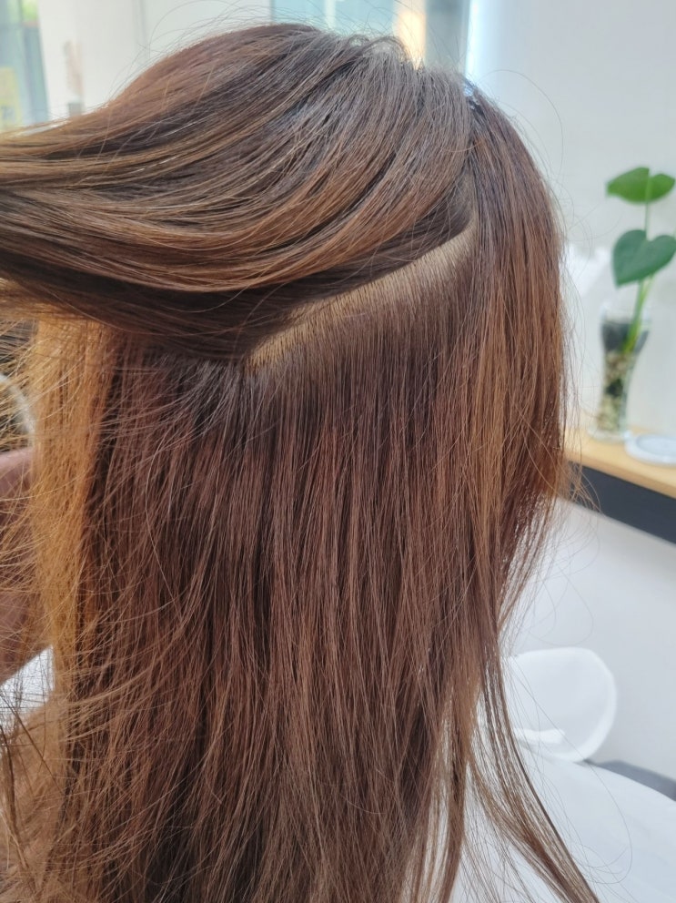  새치커버 뿌리염색 고민될때 동탄 영천동 미용실 살롱드라벨라