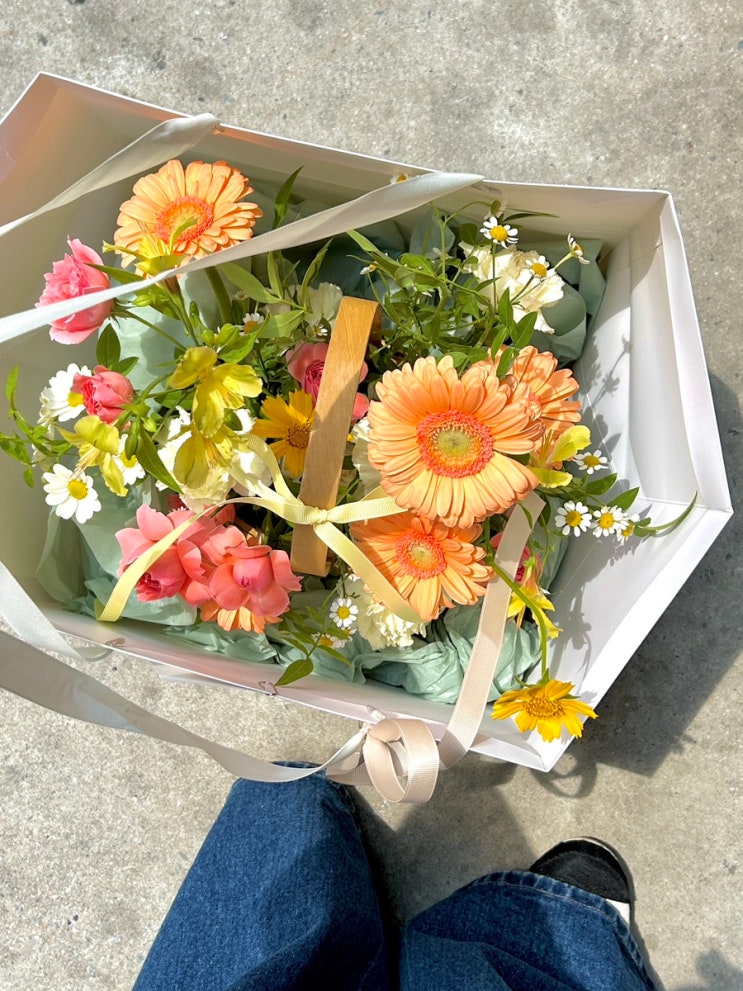  부산 서구 동아대꽃집 아브리꼬, 만족스러운 꽃다발 선물 후기