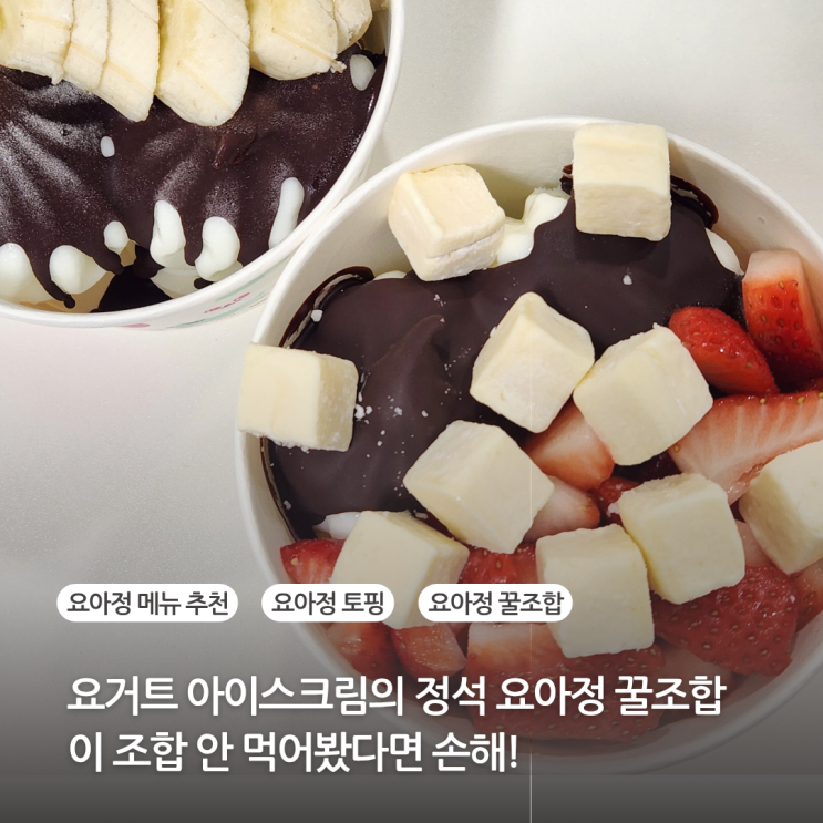 요거트아이스크림 요아정 꿀조합 뜻 메뉴 토핑 추천 이조합 안 먹어봤다면 손해