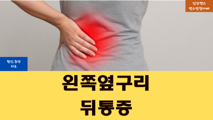  왼쪽 옆구리 뒤 통증 원인 증상 및 치료