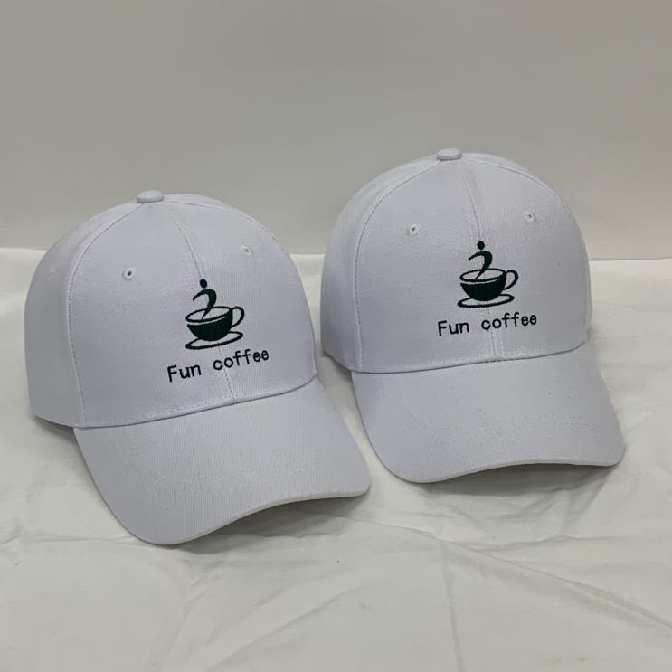  "카페 유니폼 자수 모자 제작 | Fun coffee 맞춤 캡 완성!"