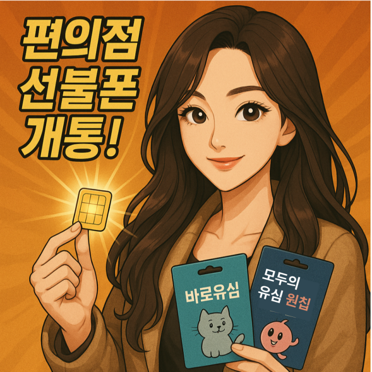  편의점 선불폰 개통 접수 절차 안내