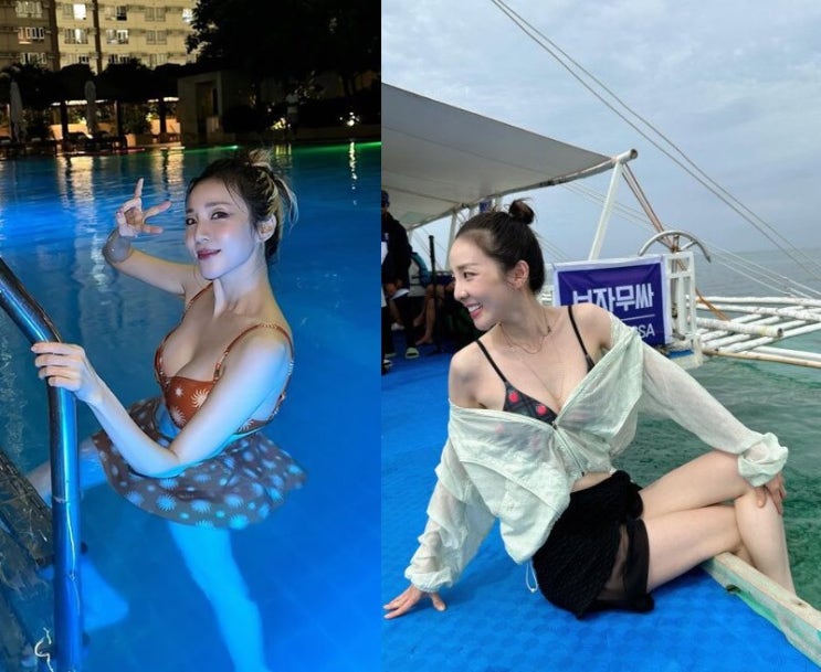 너무 예뻐서 가는 휴양지마다 번호 따인다는 40대 여가수의 바캉스룩