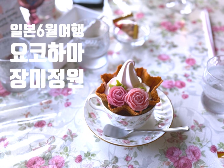  6월 일본 여행, 요코하마 미나토가미에루오카 공원 장미와 디저트