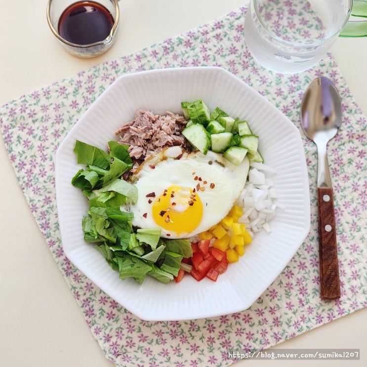 오이 참치 비빔밥 레시피 소스 간단한 다이어트 요리 오이 참치 비빔밥 레시피 소스 간단한 다이어트 요리