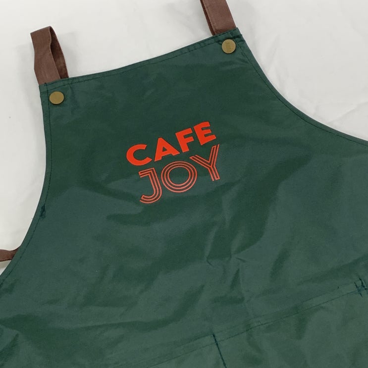  카페 앞치마 인쇄 제작｜방수 앞치마 주문제작 후기｜카페JOY 맞춤제작