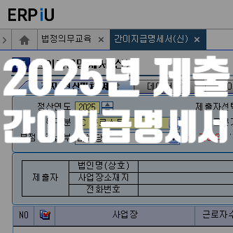  2025년 근로소득 간이지급명세서 제출(2025년 기준 + 2026년 변경사항 포함)