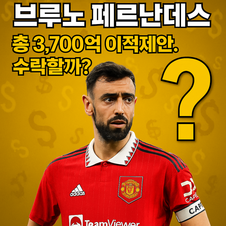 [<b>맨유</b>]"그는 진정 영웅인가" 브루노 <b>페르난데스</b> 총 3700억... 
