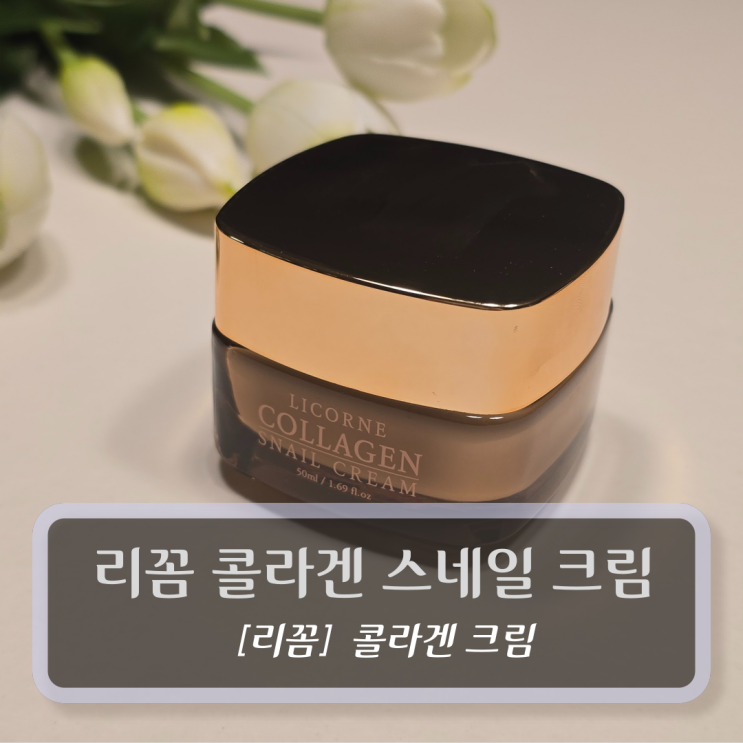  리꼼 콜라겐 스네일 크림 - 탄련 안티에이징 크림 후기