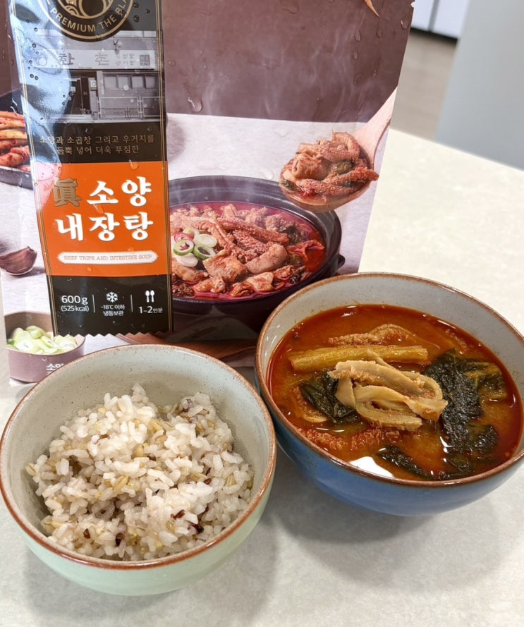  한촌설렁탕 술안주, 해장국 밀키트 잡내 없고 맛있는 더블랙 프리미엄 내장탕 추천