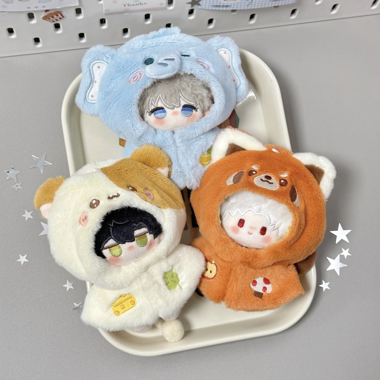  10cm 숲속 동물 망토 인형옷 아이돌인형옷