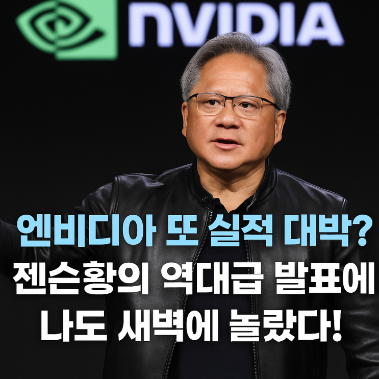  엔비디아 또 실적 대박? 젠슨황의 역대급 발표, 나도 새벽에 놀랐다!