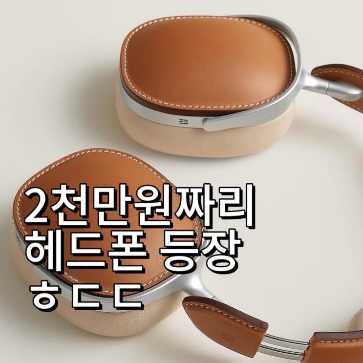  2천만원 럭셔리 헤드폰 출시 By 에르메스