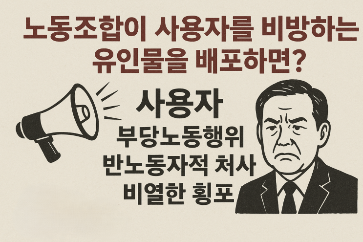  (노사관계) 노조가 사용자를 비방하는 유인물을 배부하는게 허용될까?