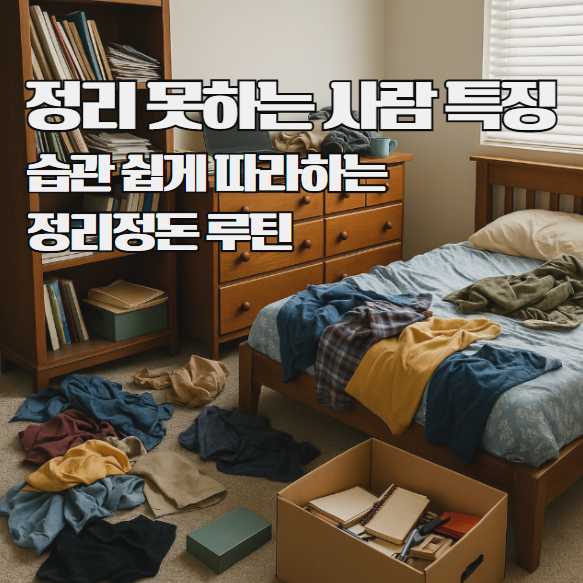  정리 못하는 사람 특징 습관 쉽게 따라하는 정리정돈 루틴