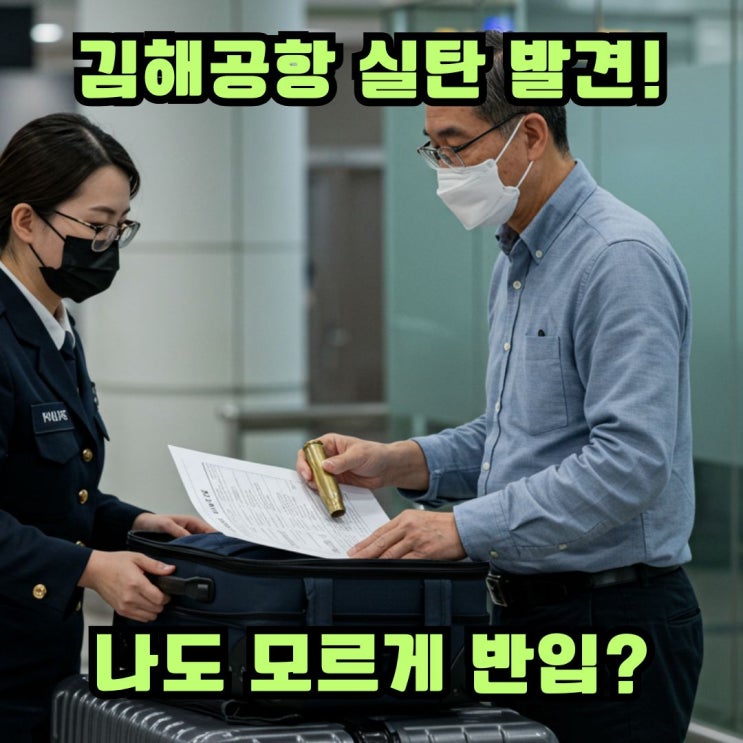 부산 김해공항 수하물에서 <b>실탄 발견</b>