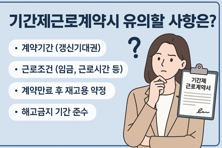  (인사관리) 기간제근로계약시 유의할 사항은?