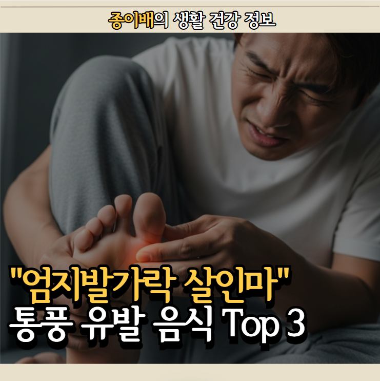  "엄지발가락 살인마" 통풍 유발 음식 Top 3