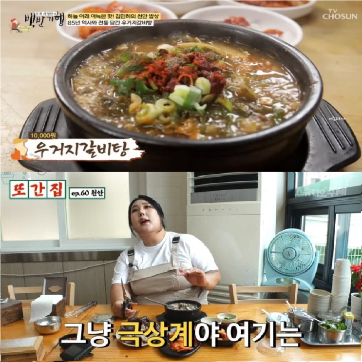  천안 성환 백반기행 또간집 방영 맛집 ; 진주회관 (왕돈까스 우거지갈비탕)