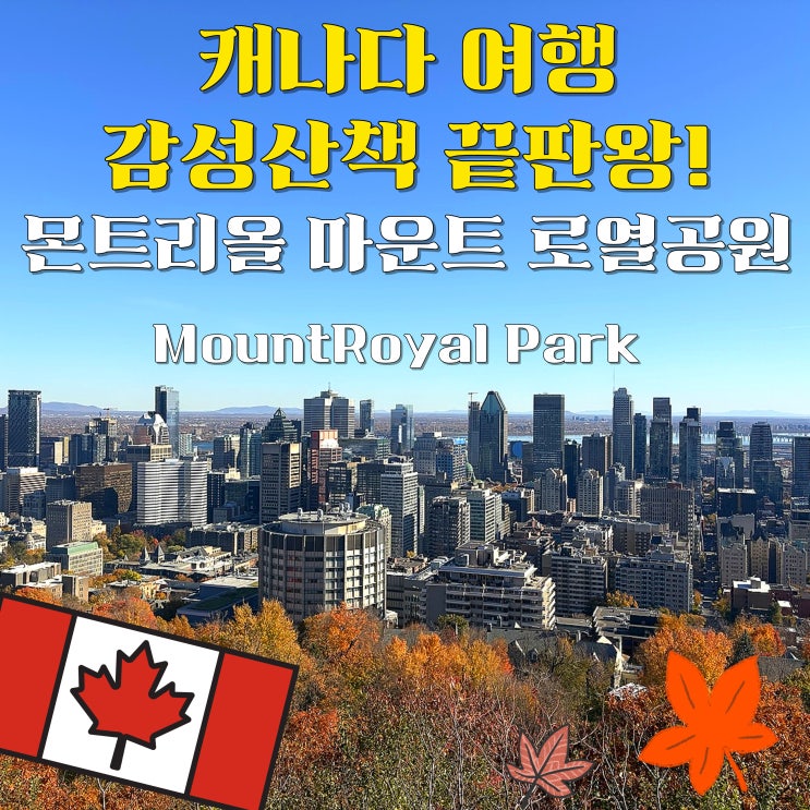  캐나다 몬트리올 여행 가면 꼭 가야 할 관광지! 마운트 로열 공원/몽트로열(Mount Royal Park) 후기 전망+산책 코스까지 CA