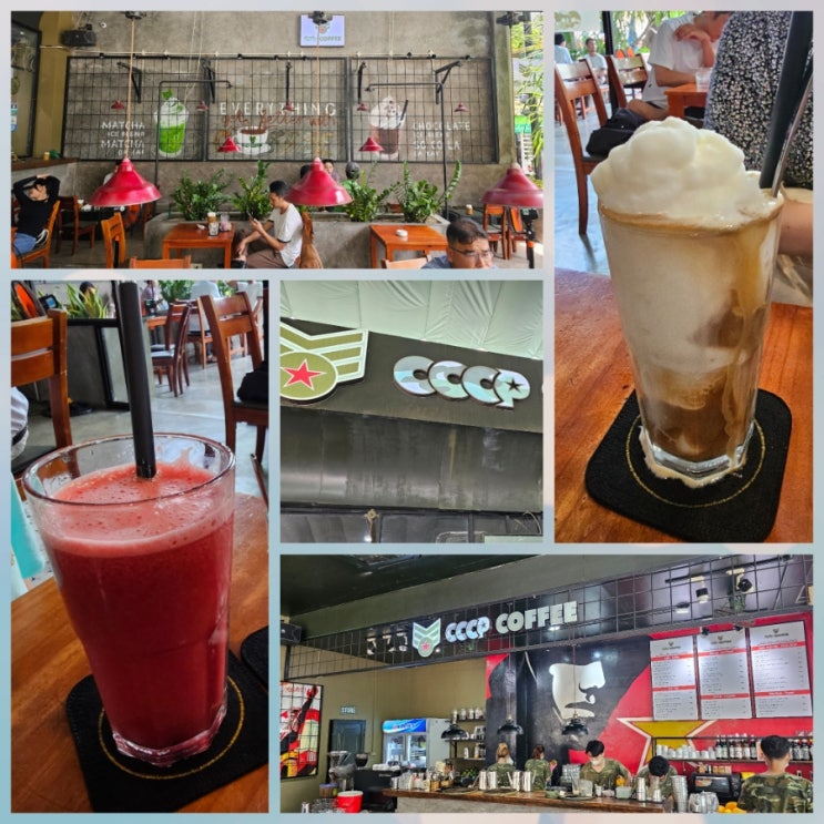  베트남 나트랑 여행 CCCP커피 카페 후기 코코넛커피 맛집 1호점 vs 2호점 비교 할인 정보