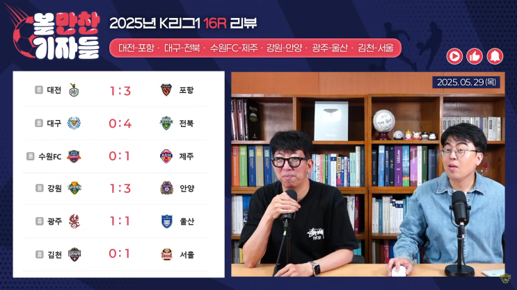 볼만찬기자들 16R 리뷰+17R 프리뷰｜눈 부은 전진우, 몸이 골을... 