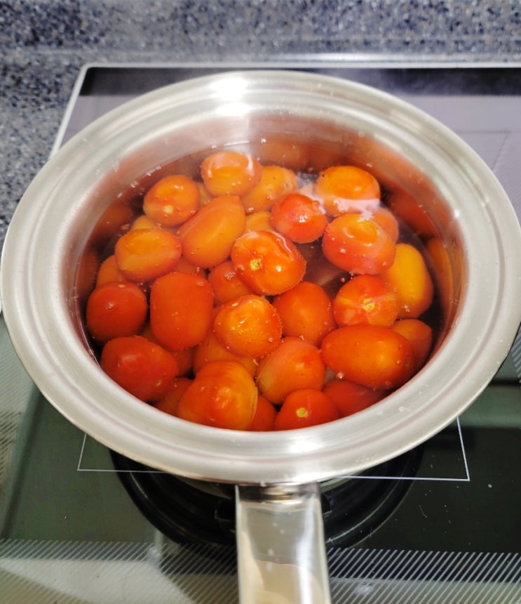  방울토마토 마리네이트 만들기 - 레몬큐브 활용 편