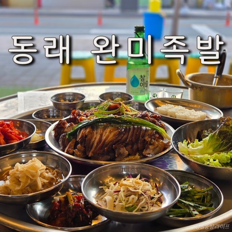  동래맛집 완미족발, 야장 족발 맛집