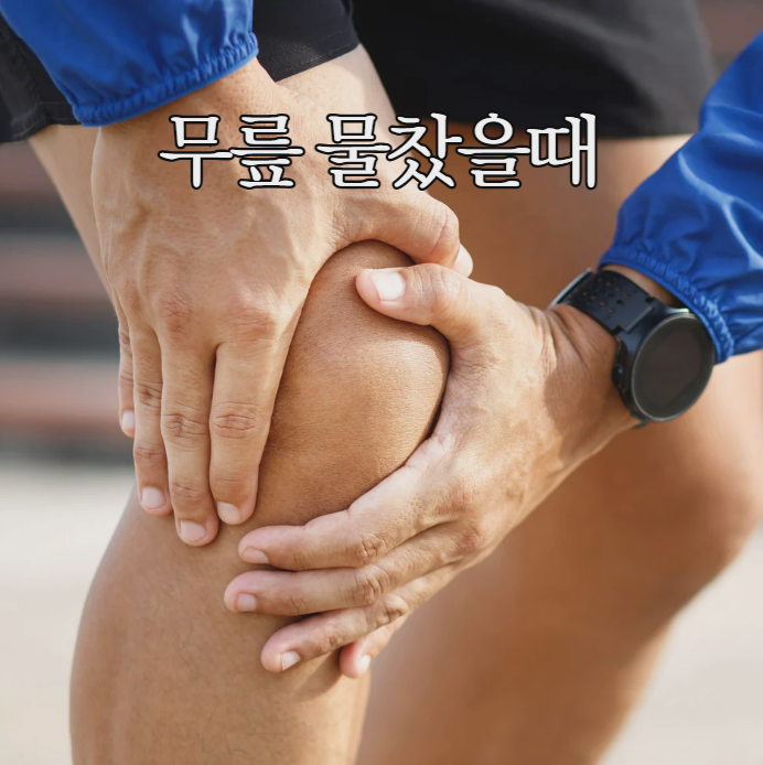  무릎 물찰때 물찼을때 증상 치료 관리 방법
