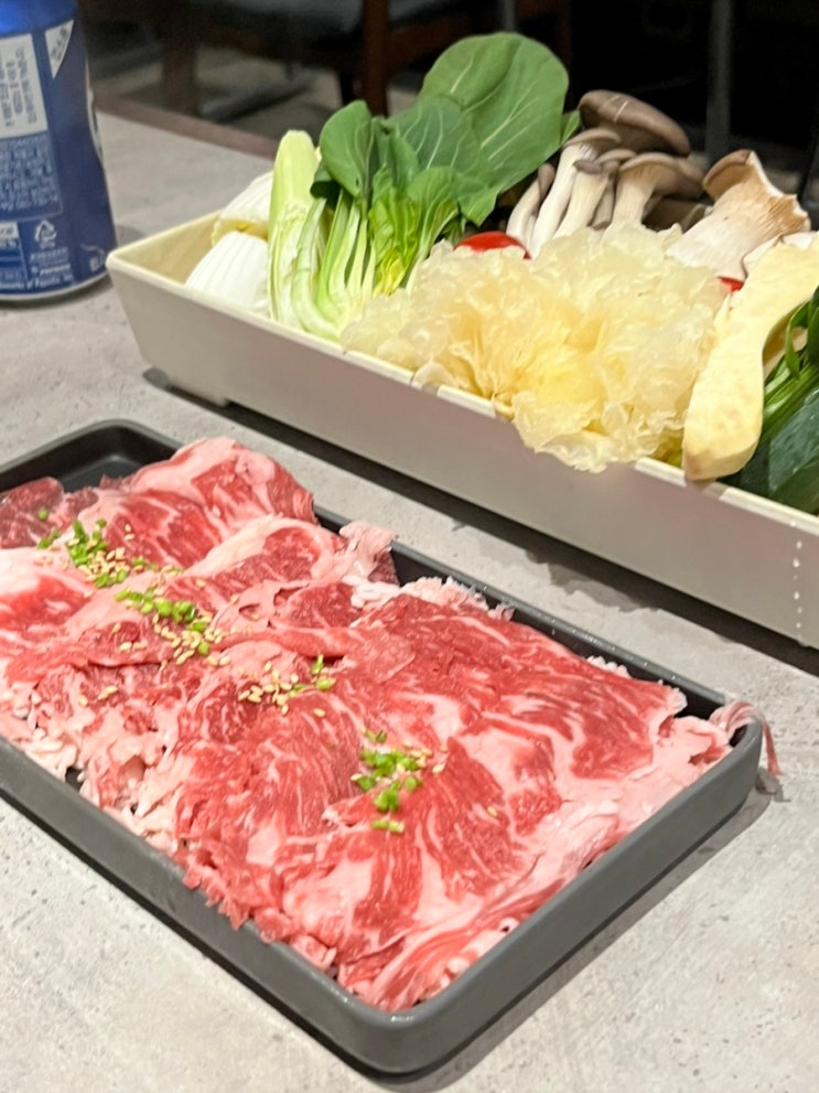 미미옥 강남점 흑백요리사 캠핑맨 특별한 살치살 샤브샤브 2인 한상차림 후기