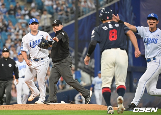 [KBO] 대구서 벤클 직전! <b>최원태</b>-<b>전준우</b> 충돌 위기 ️