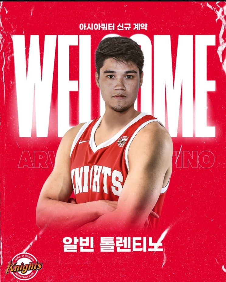 KBL 서울<b>SK</b> 나이츠 알빈 <b>톨렌티노 영입</b> 25/26... 