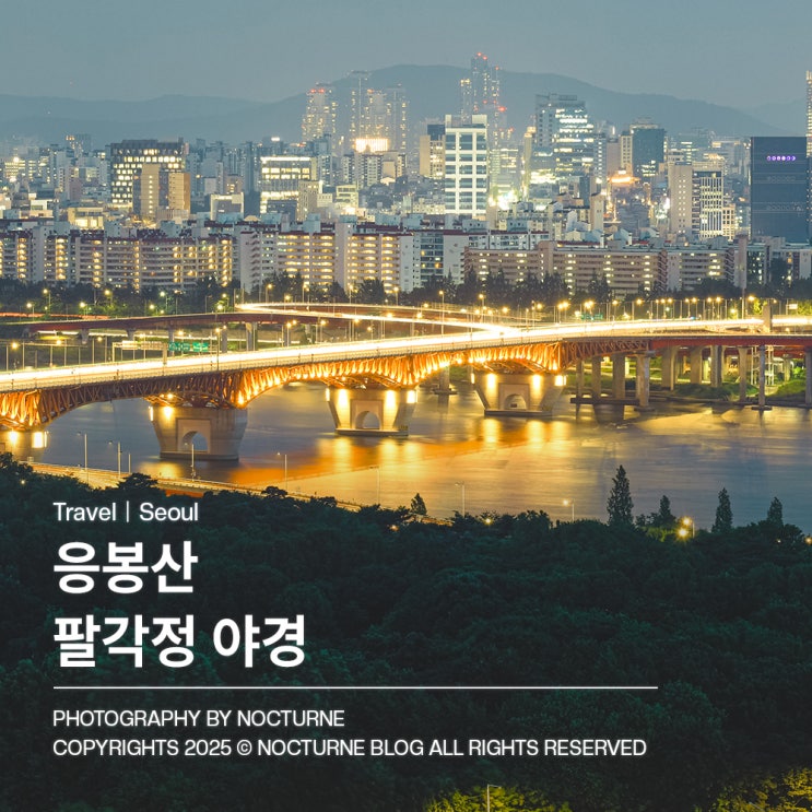  서울 가볼만한 곳 : 응봉산 팔각정 야경명소 도심 속 별빛산책